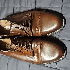 Kf Ltd Men's Shoes Lace Up Polished Leather Shoes